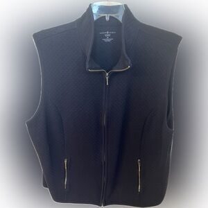 Karen Scott Sport Navy Quilted Vest